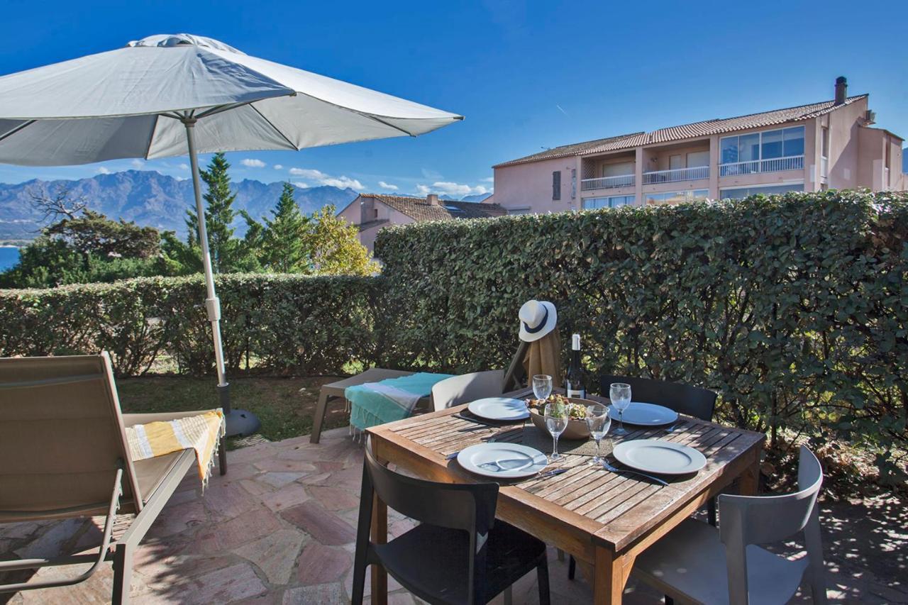 Mare location avec jardin vue mer et montagne plage et port à 2 pas Calvi (Corsica) Exterior foto